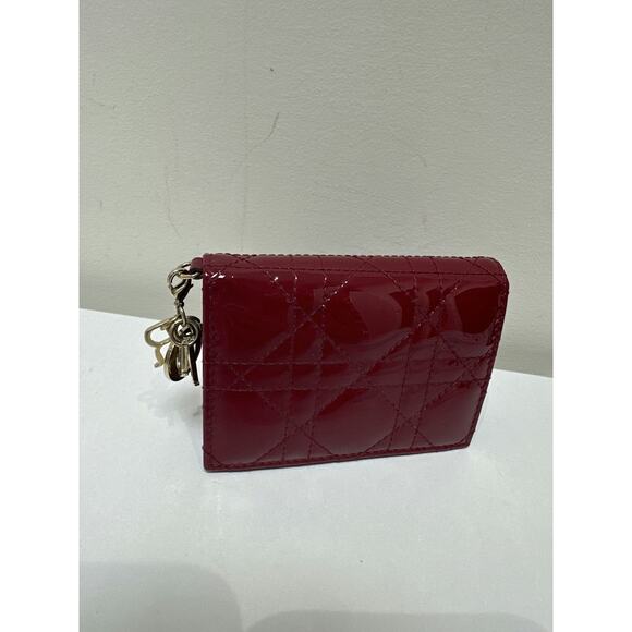 Christian Dior Cannage Patent Leather Wallet - Like New with Box - Picture 1 of 7